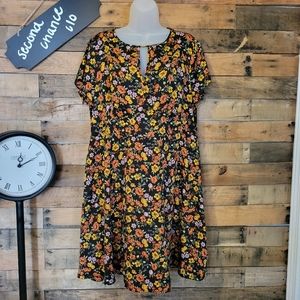 New look women's fall colored foral dress size 12